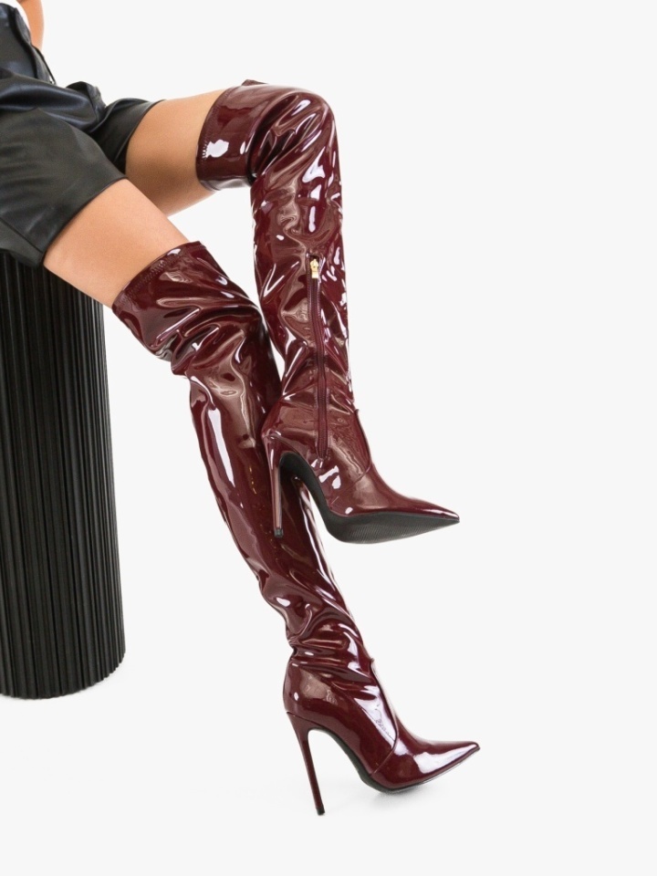 Cizme dama Lesky Albe