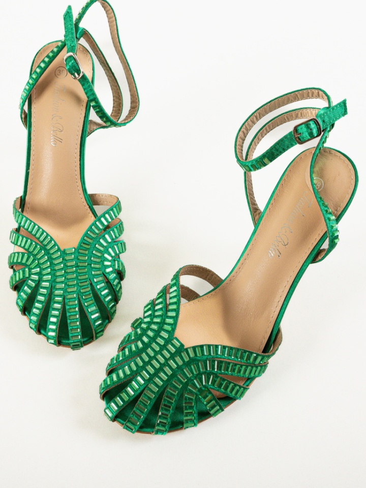 Sandale cu toc Ramire Negre