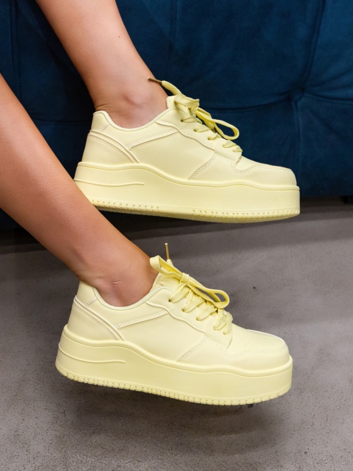 Sneakers dama Kramy Galbeni