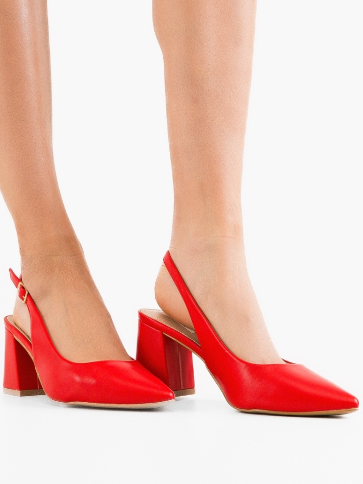 Pantofi dama Justin Rosii