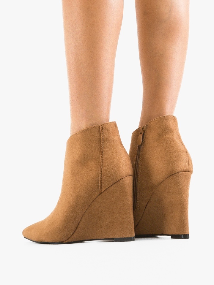 Botine dama Patton Camel