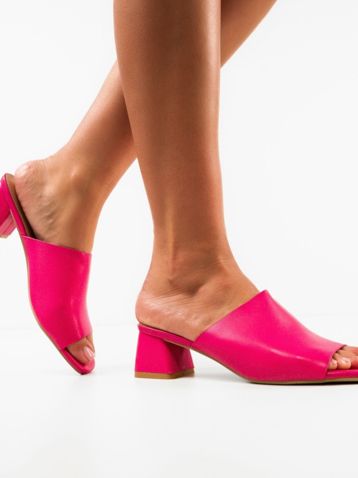 Saboti cu toc Bayane Fuchsia