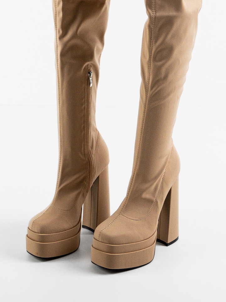 Cizme dama Krafa Bej 2