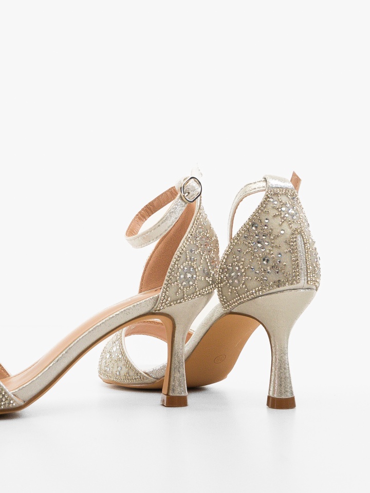 Sandale cu toc Pytrayko Aurii