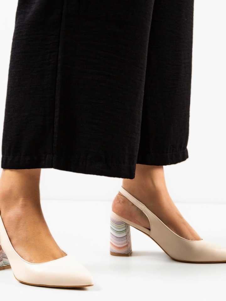 Pantofi cu toc Soka Albastrii