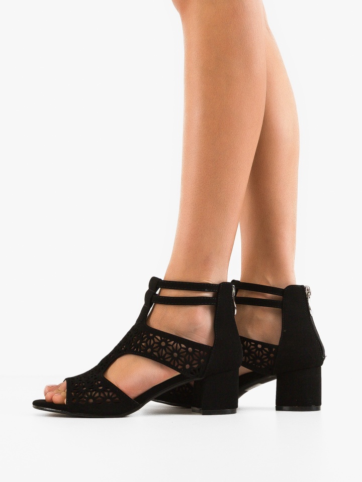 Sandale cu toc Drydyna Bej