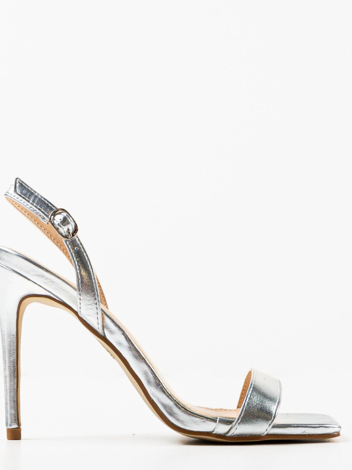 Sandale cu toc Ynyman Albe