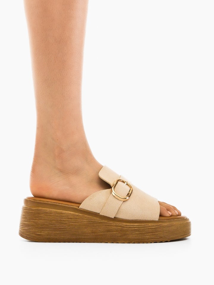 Papuci dama Priya Bej