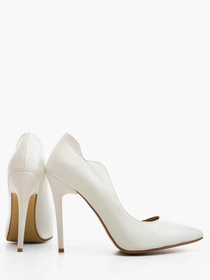 Pantofi stiletto dama Tichon Albi 3