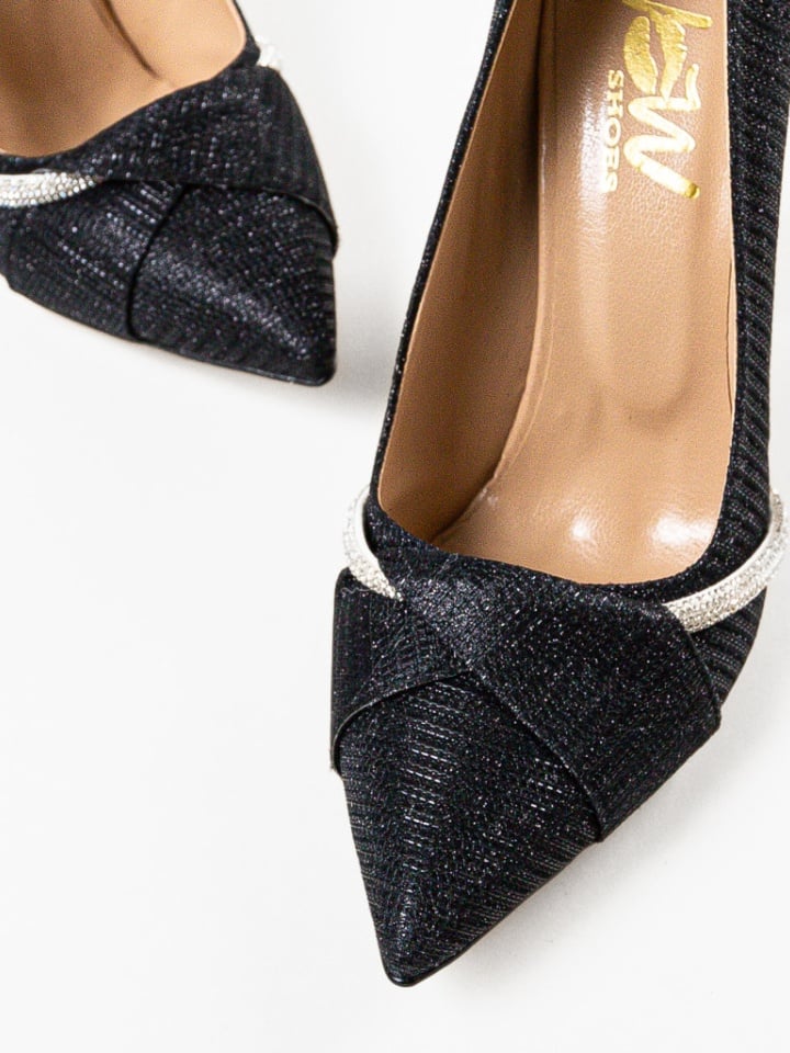 Pantofi cu toc Roka Negri 4