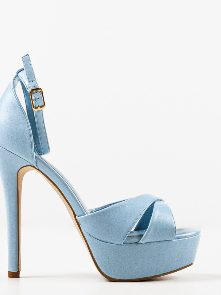 Sandale cu toc Foja Bej