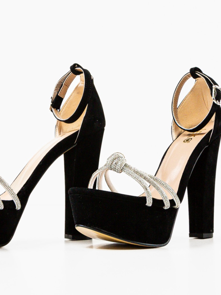 Sandale cu toc Geamelya Negri 2