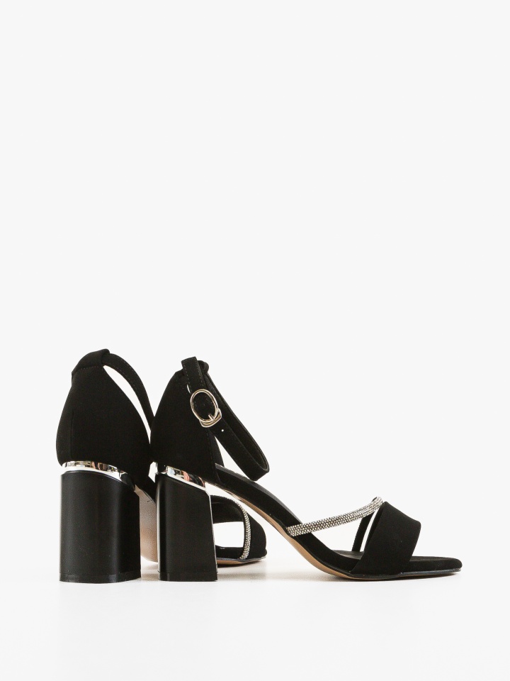 Sandale cu toc Sanfor Negre