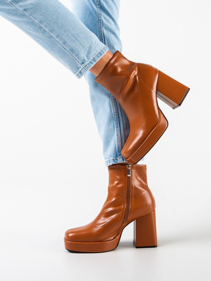 Botine dama Kids Camel