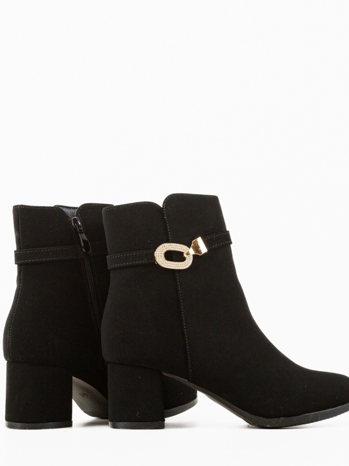 Botine dama Greza Negre