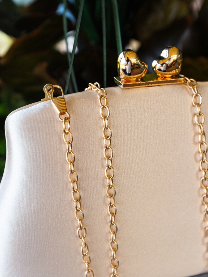 Geanta plic Heart Bej