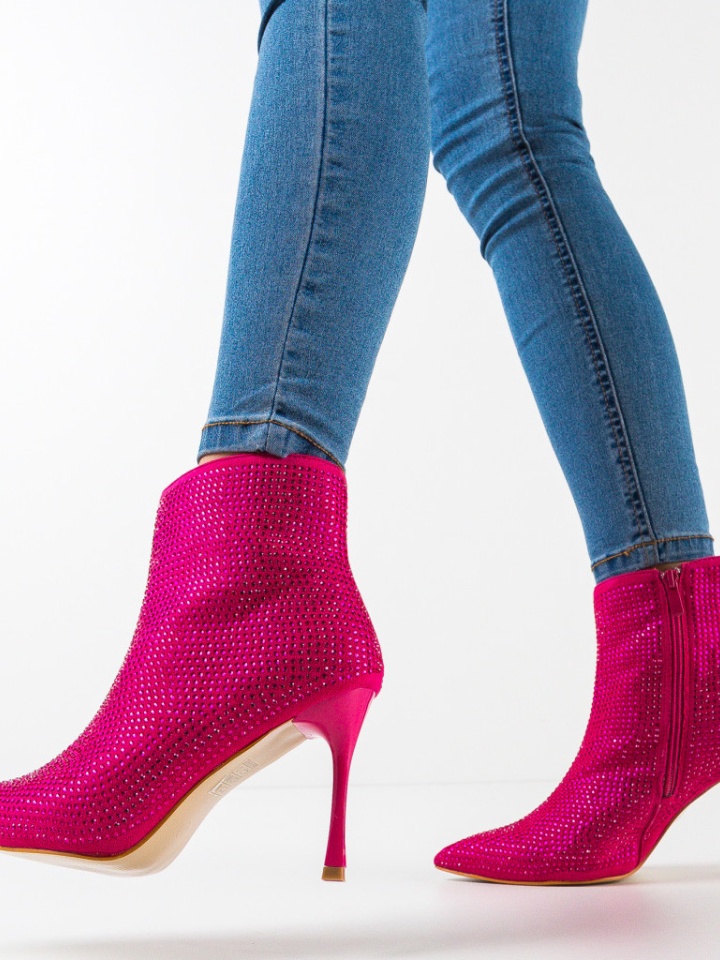 Botine dama Zayne Fuchsia