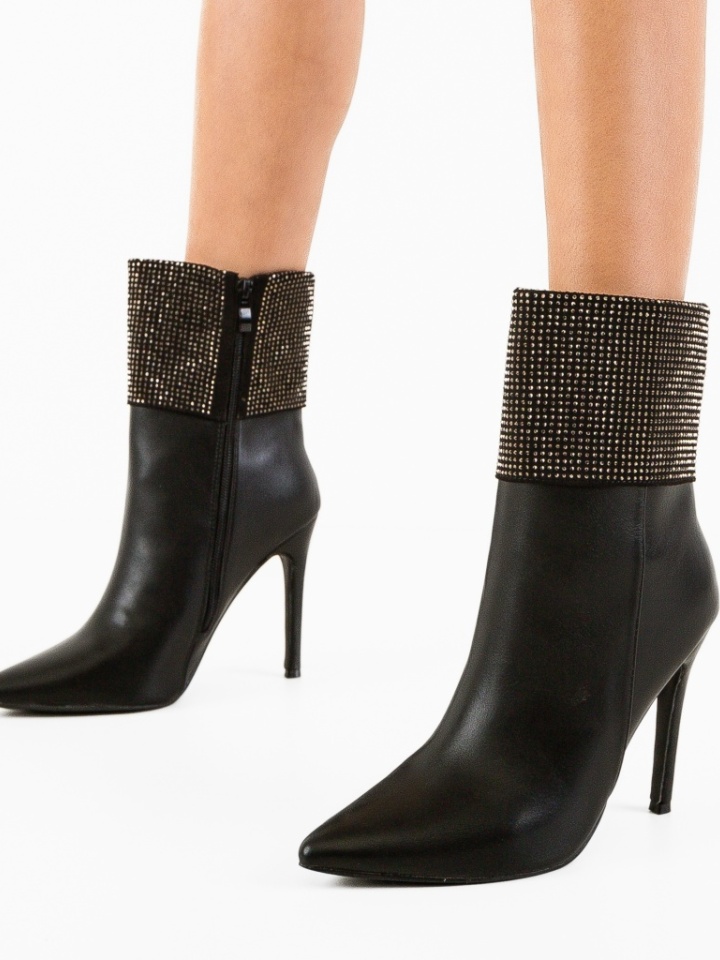 Botine dama Durga Negre