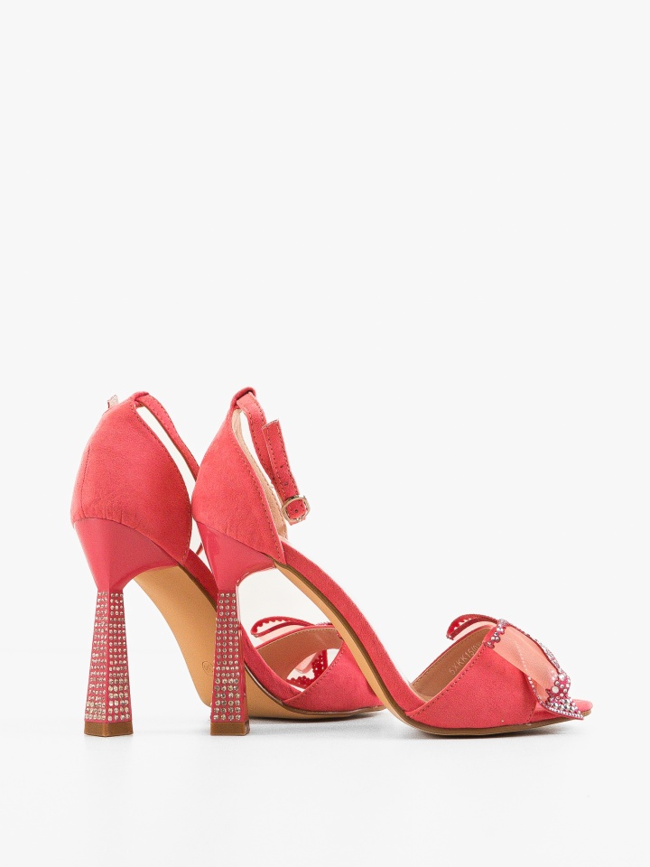 Sandale cu toc Farme Fuchsia