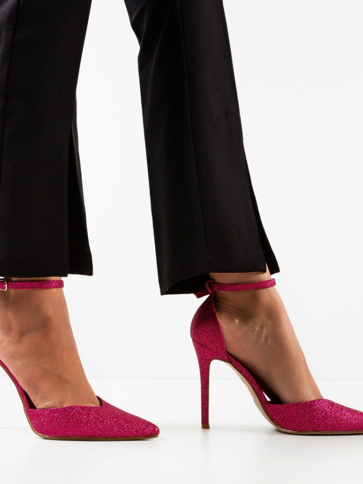 Pantofi cu toc Sofly Argintii