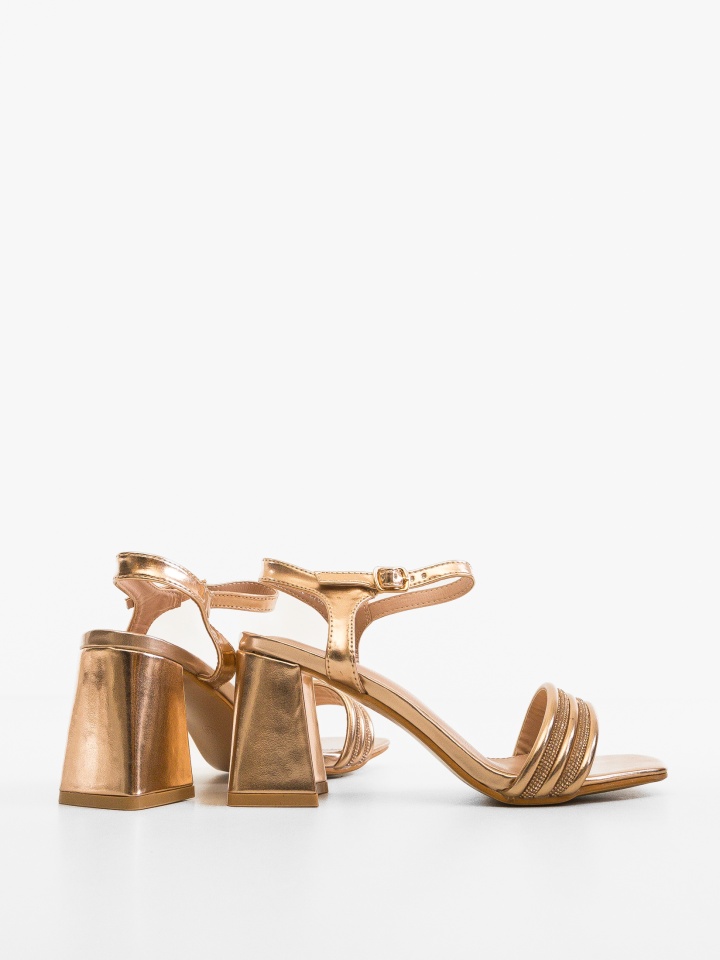 Sandale cu toc Zaynah Argintii