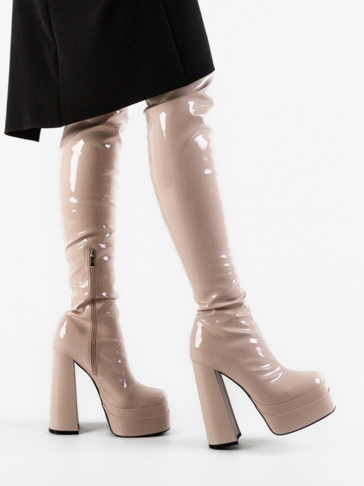 Cizme dama Krafa Bej 2