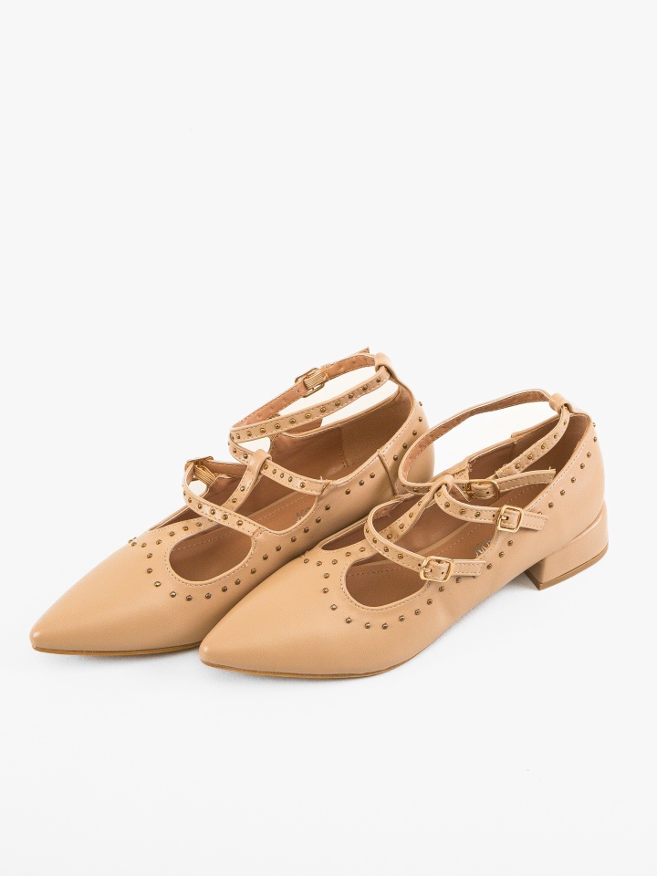 Pantofi cu toc Leslie Nude