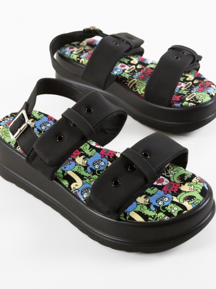 Sandale dama Suites Negre