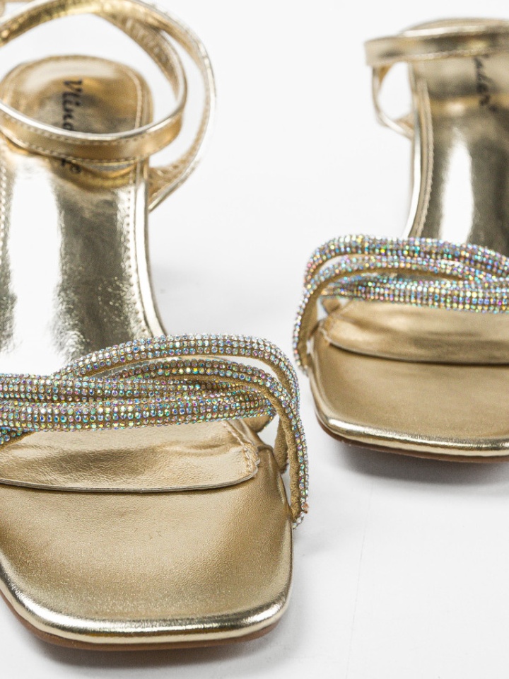 Sandale cu toc Nelson Argintii