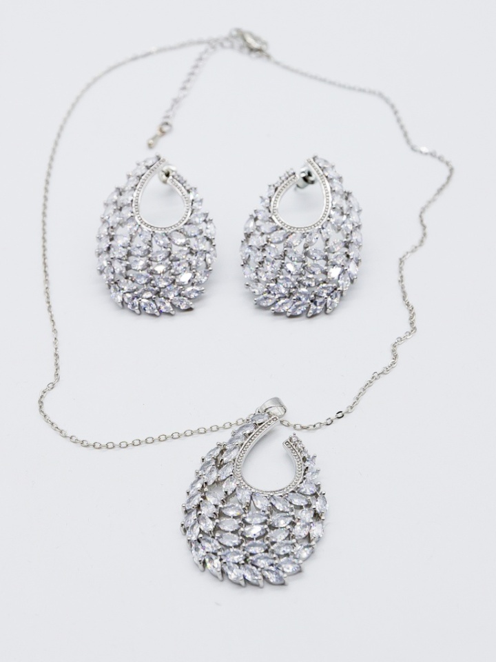 Set bijuterii Edmondo Argintiu