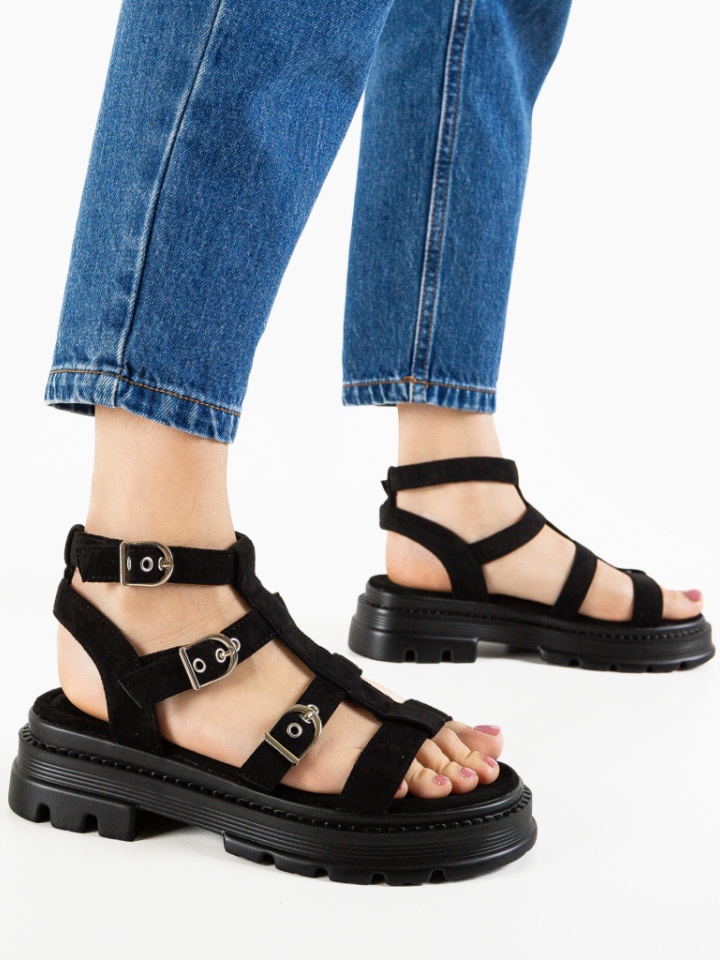 Sandale dama Haga Negre