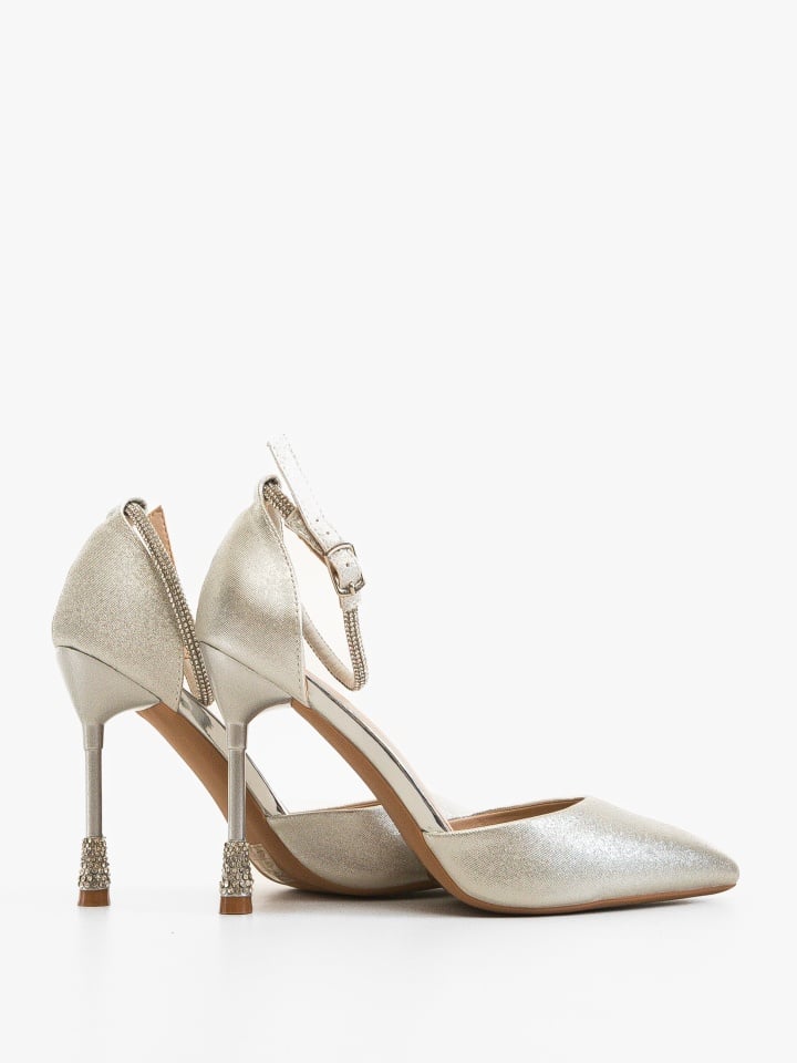 Pantofi cu toc Yanu Argintii