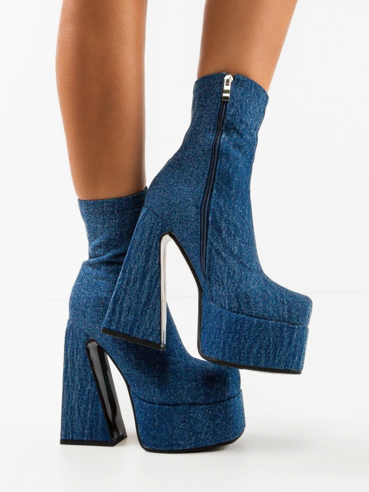 Botine dama Huron Albe