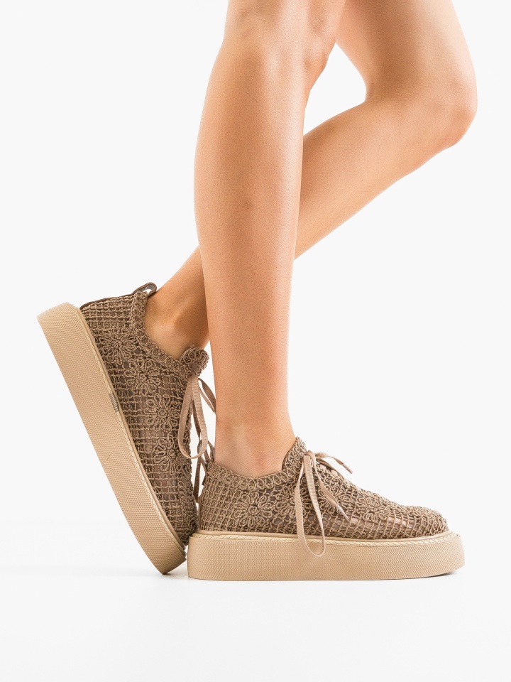 Pantofi Casual Ystory Bej 2