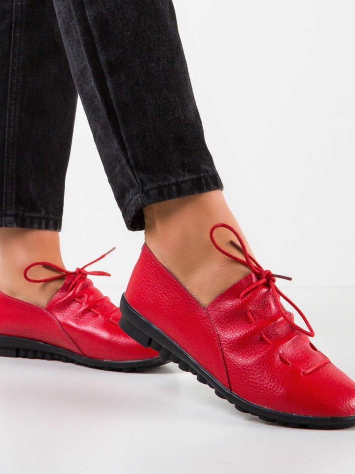 Pantofi casual dama Contraf Rosii