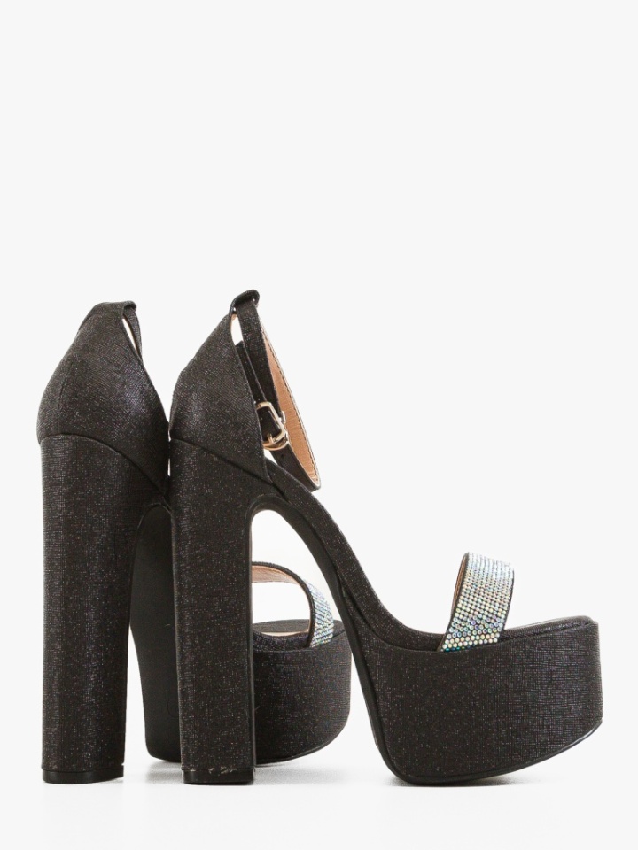 Sandale cu toc Valenby Argintii