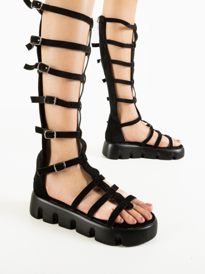 Sandale dama Gladiator Negre