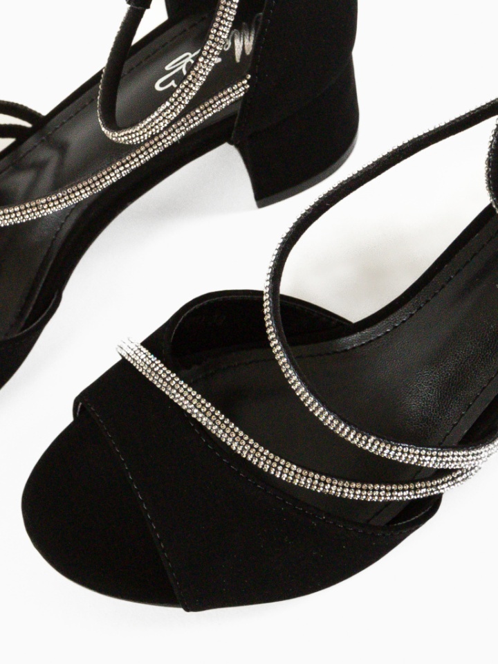 Sandale cu toc Graves Negre