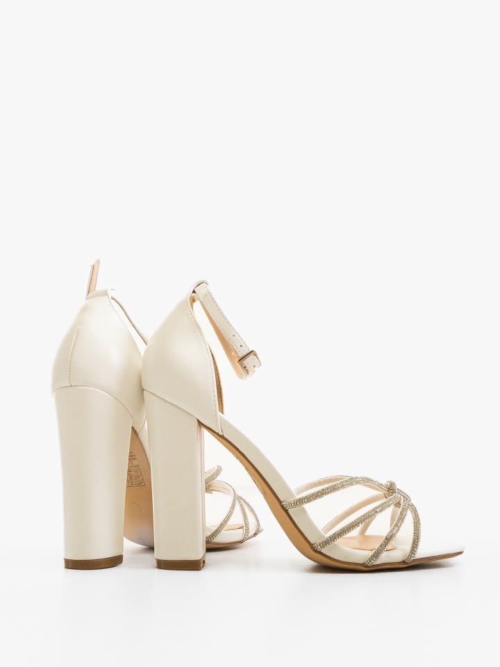 Sandale cu toc Roxane Animal Print