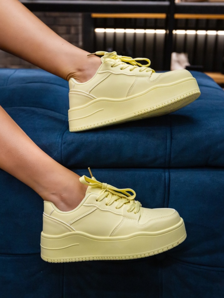 Sneakers dama Kramy Galbeni