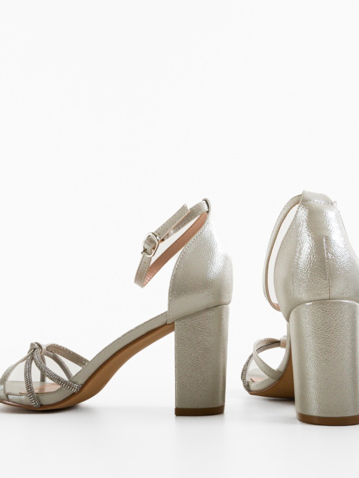 Sandale cu toc Petty Negre