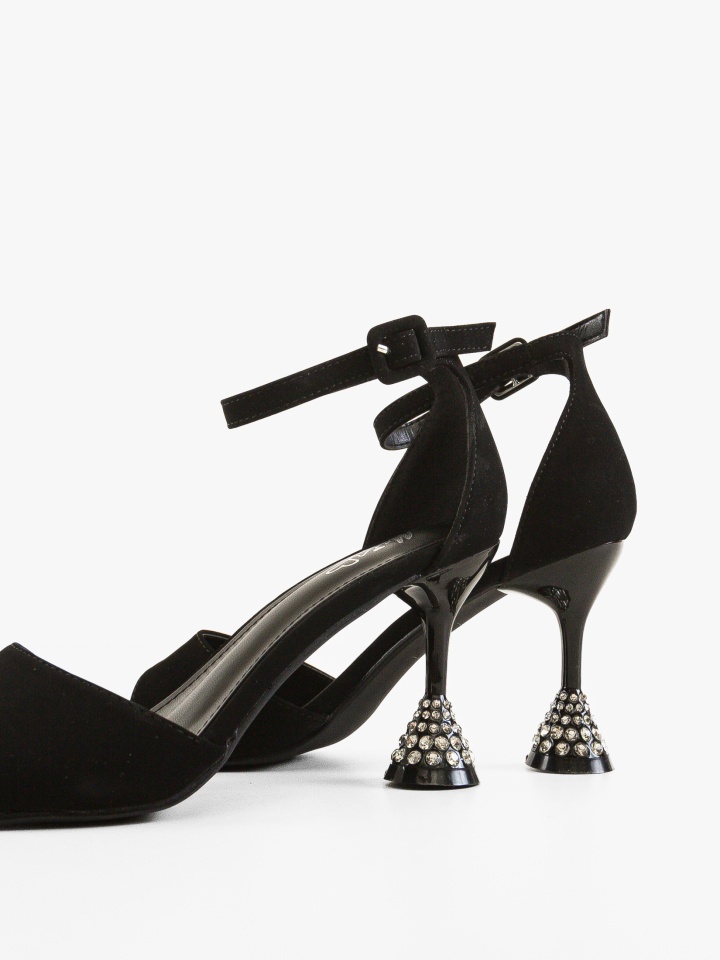 Sandale cu toc Merkato Negre