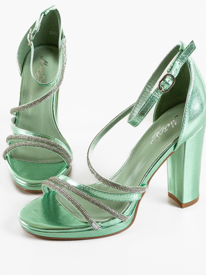 Sandale cu toc Dominus Verzi