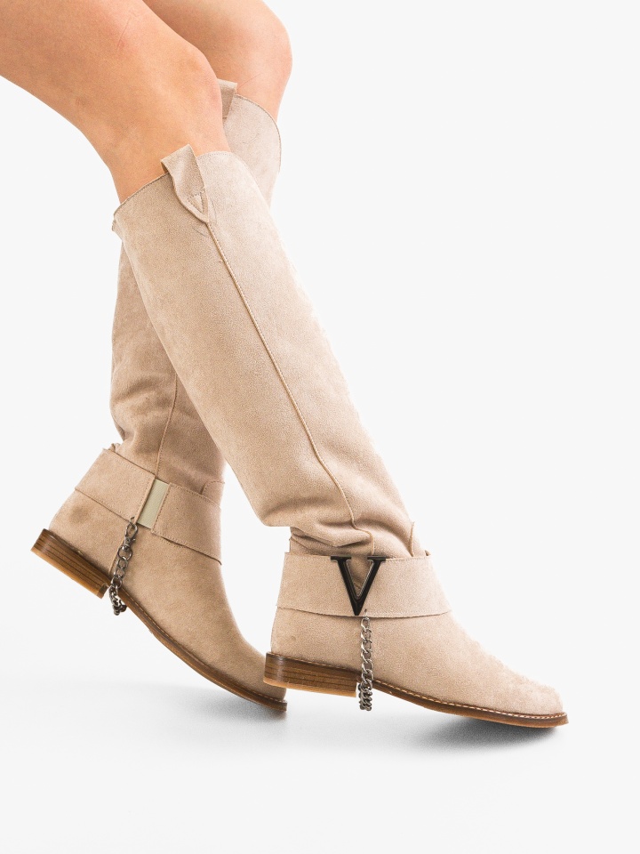 Cizme dama Volantis Bej