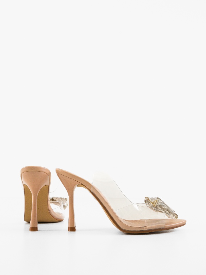 Sandale cu toc Bird Aurii