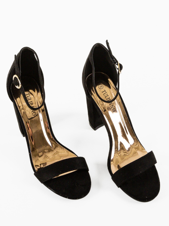 Sandale cu toc Farf Negre