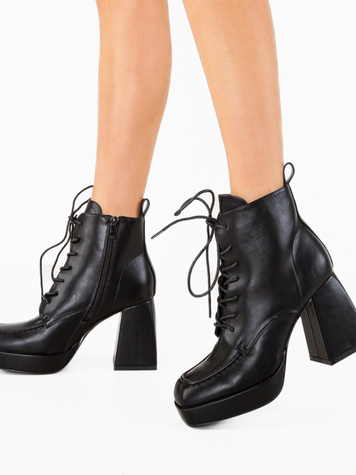Botine dama Chisom Negre