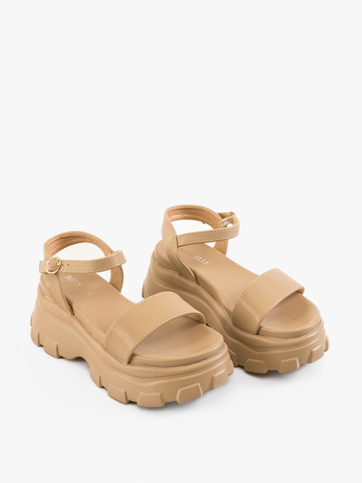 Sandale dama Aviv Bej