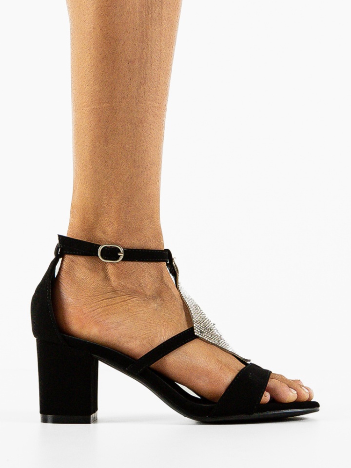 Sandale cu toc Lamza Negre