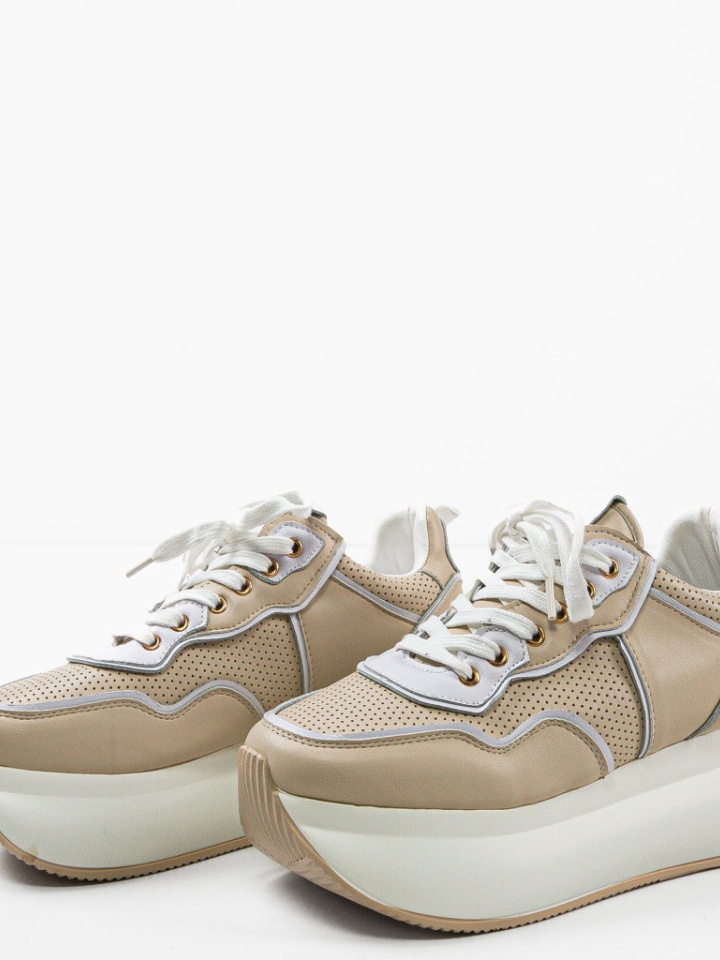 Sneakers dama Emiel Bej